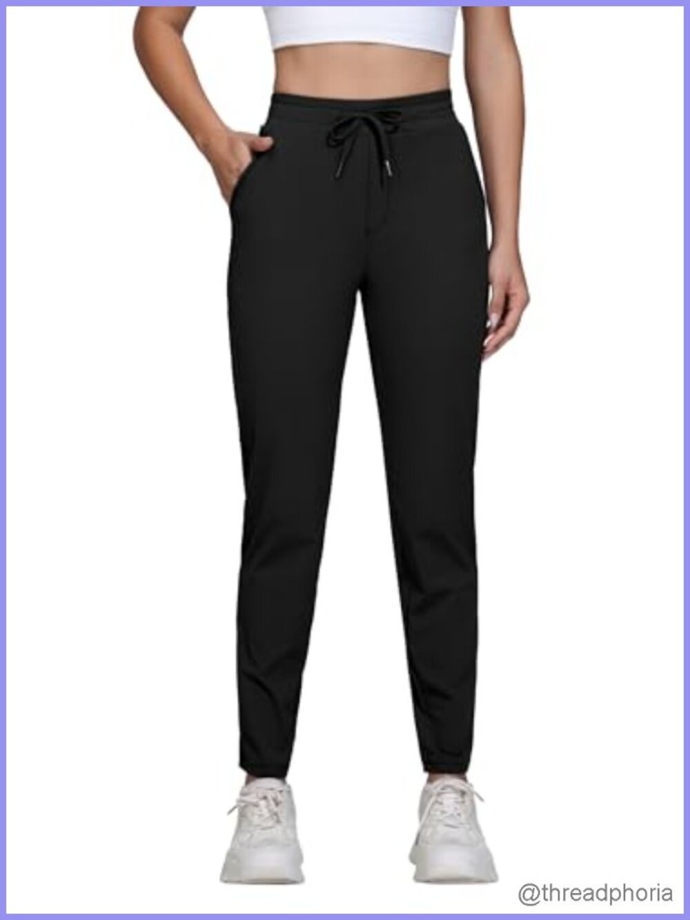 Women's Ankle Jogger Golf Pants with Pockets Work Lounge Athletic Active 76%